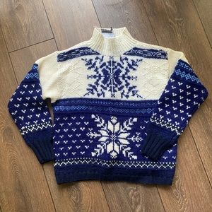 Vintage Liz Claiborne Nordic Wool Sweater